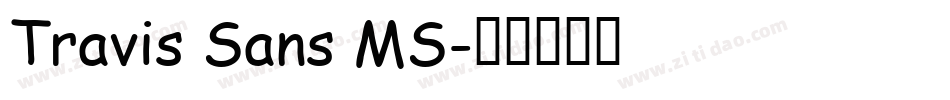 Travis Sans MS字体转换